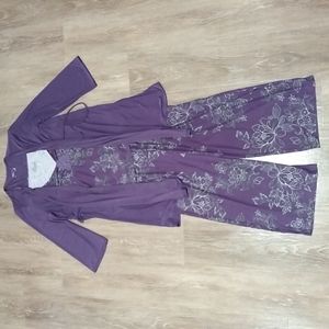 (M) Gilligan & O'Mallay Sleepwear Matching Pajama Set Soft Comfy Floral Intimate